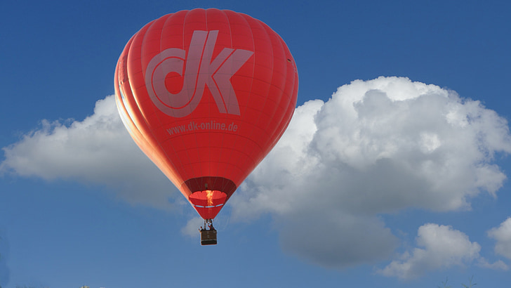 hőlégballon, heissluftballon út, léggömb, Sky, légi sportok, hőlégballon Ride, repülőgép