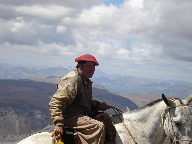 man, person, riding, horse, argentina, native, horseback