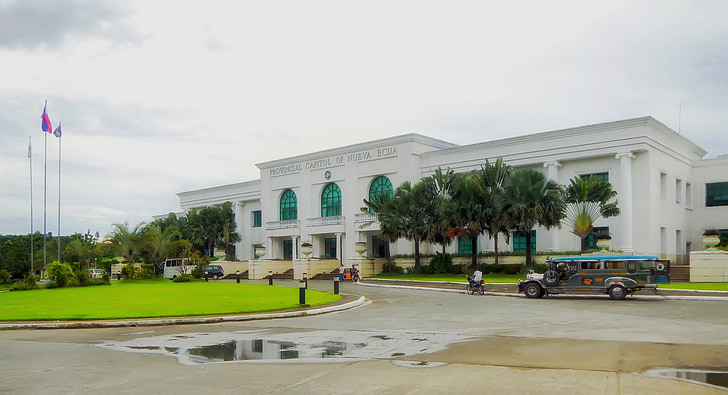 Filipiny, Provincial capitol, rząd, budynki, Architektura, drzewa, Nueva ecua
