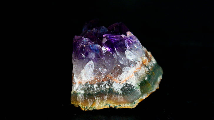 Amethyst, krystal, sten, mineral, perle, kvarts, dyrebare