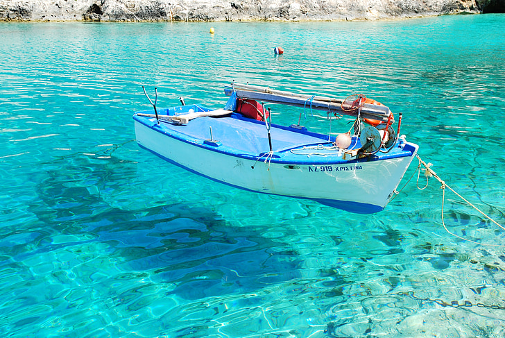 bateau, mer, eau, vacances, transparent, marque, réflexion