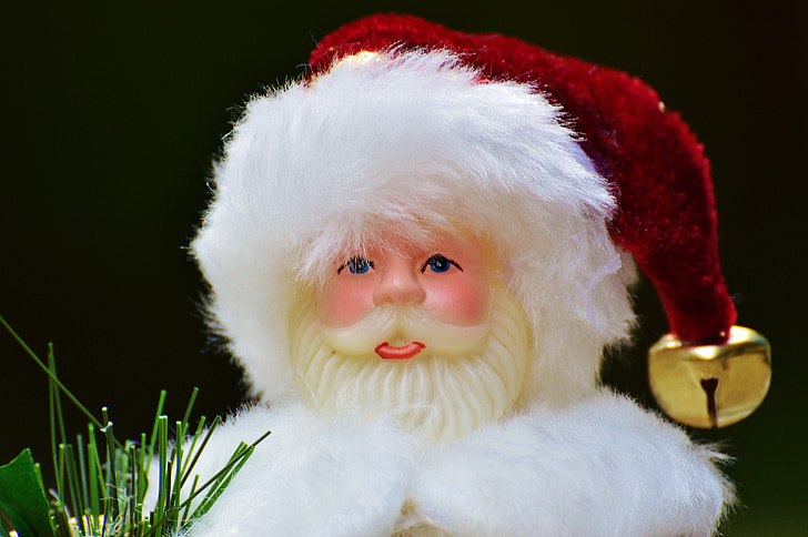 jul, figur, dekoration, Nicholas, gaver, december, kontemplativ