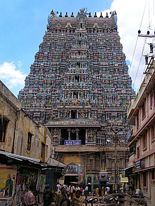 Belindas, Temple, Madurai, Tamil nadu, Indien, Asien, tro