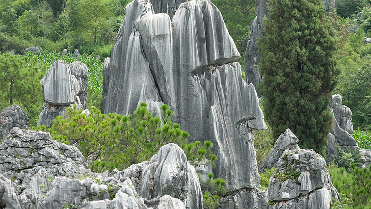 Kiina, Kunming, kiven forest, kivet