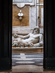 Italija, Roma, Campidoglio, Architektūra, senas, kultūra, skulptūra