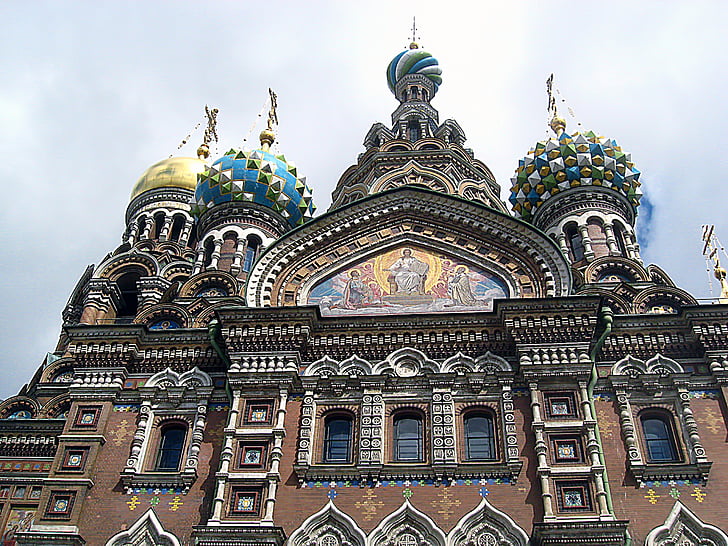 asiņu baznīcā, Kristus, augšāmcelšanās, katedrālē, Pēteris, Krievija