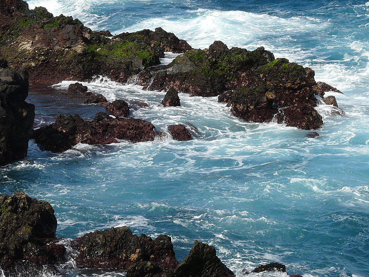 Sea, Tenerife, Reef, lained, Costa
