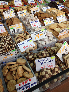 keksz, piac, édességek, Bukarest, Románia, élelmiszer