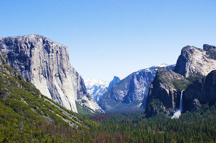 Yosemite, pomme, paysage, voyage, jours fériés, nature, montagnes