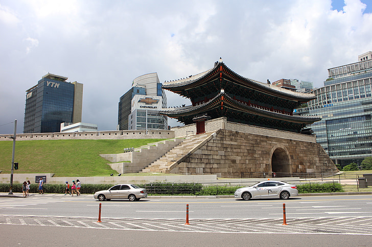 Namdaemun, Séoul, porte de namdaemun de Séoul, bâtiments anciens, République de Corée