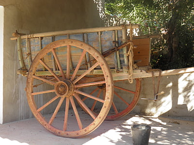 cart, rural, agricultural, rustic, old, wagon, farm