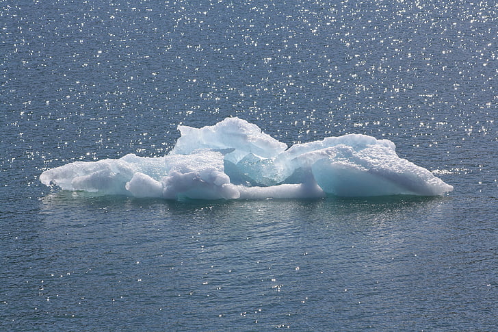 jäälautta, Sea, Arctic, jäävuori, sininen, Luonto, vesi