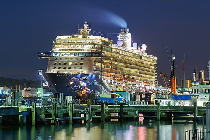 Dock, gemi, tekne, bağlantı noktası, liman, gemi, Cruise