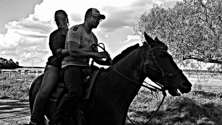 ride, landscape, horse