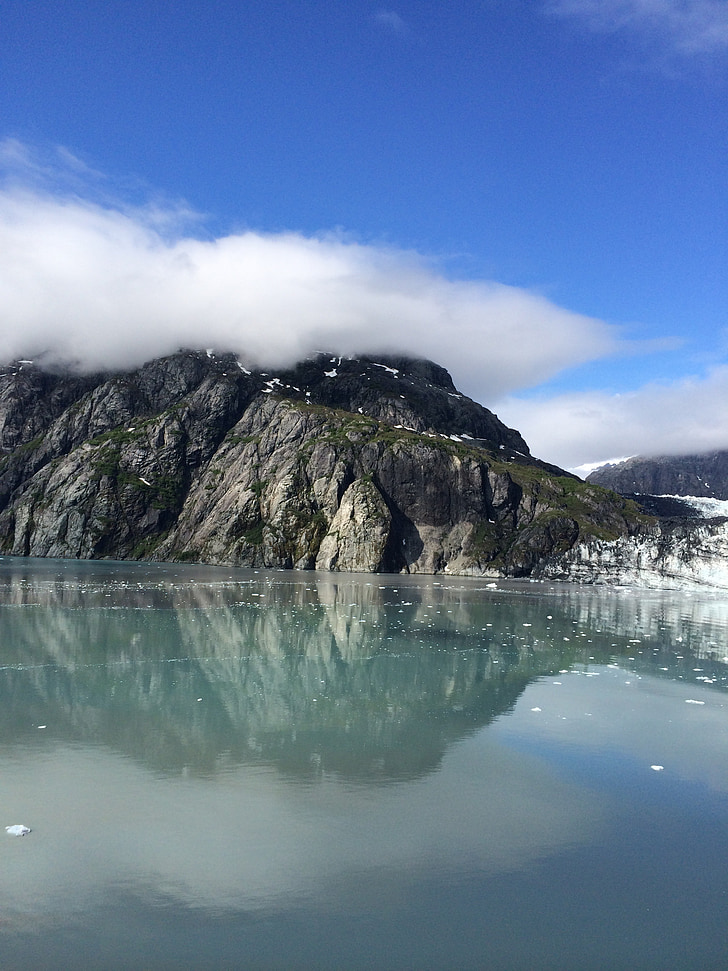 alaska, glacier, sky, ice, landscape, park, nature