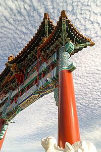 himmelstor, China, Templo de, telhado, arquitetura, Mosteiro, cidade proibida