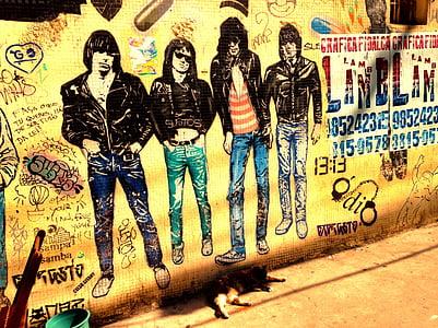 Ramones, групата, музика, рок, гот, пънк, художник