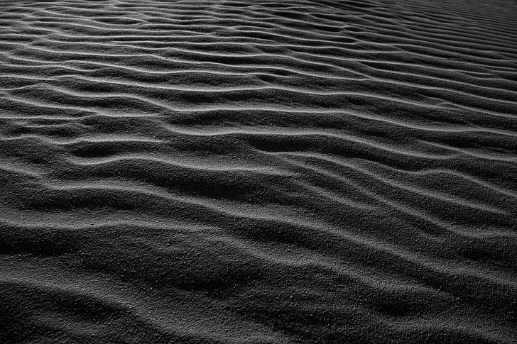 sand, desert, dune, black and white, africa, hot, sahara