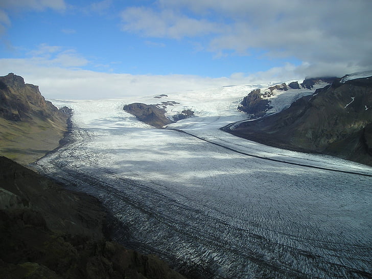 ledenik, LED, ledeni pokrov, ledenikov, Islandija
