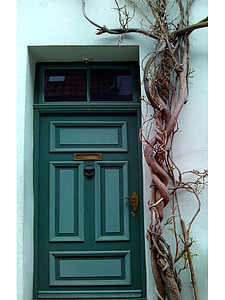 ドア, ツリー, ホーム, 正面玄関, リューベック, ドイツ