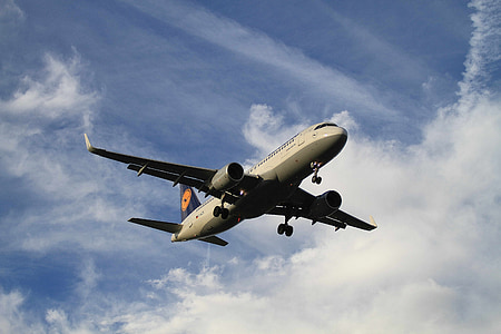 Lufthansa, Airbus, dangus, oro transporto