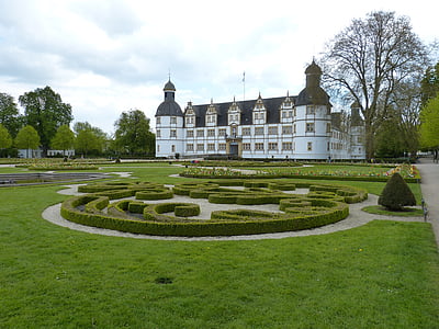Paderborn, slott, Neuhaus, Schloss neuhaus, platser av intresse, Park, arkitektur