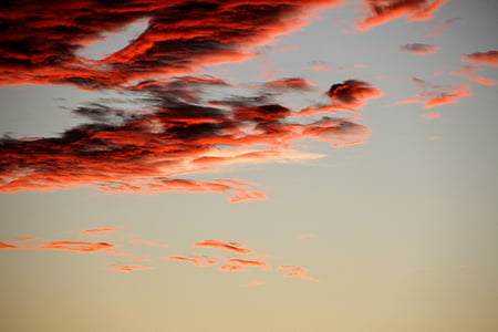 taivas, Afterglow, värillinen, pilvi, valo, abendstimmung, Sunset