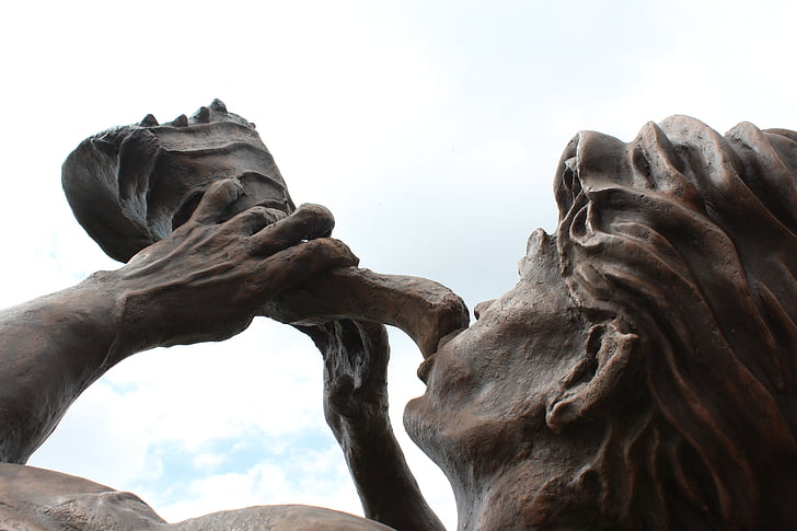 staty, skulptur, Colombia, ansikte, Figur, Sky, Fusagasugá