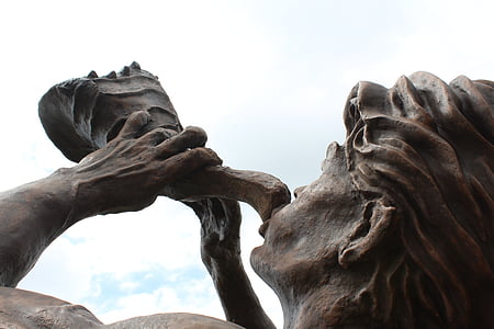 statue, skulptur, Colombia, ansigt, figur, Sky, fusagasugá