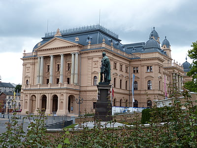 Schwerin, Mecklemburgo pomerania occidental, arquitectura, capital del estado, Teatro, opera, lugares de interés