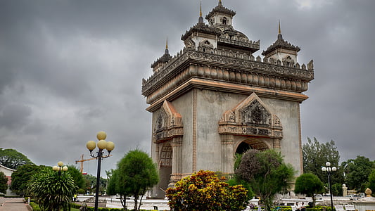 Patuxai, Laos, Vientiane, Denkmal, Tor