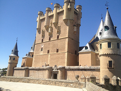Segovia, Alcazar, civieltechnische werken, monument, het platform, Toerisme, Spanje