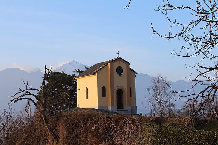 italy, nature, chapel