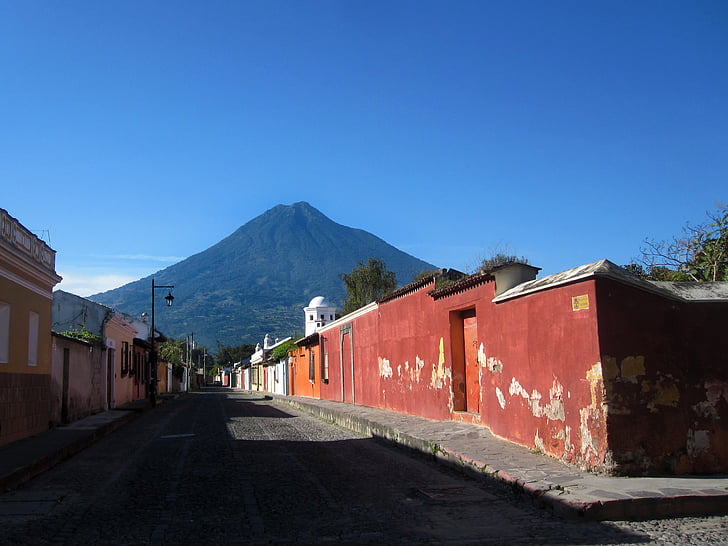 Antigua, Guatemala, Amerika, centrálne, Latinskej, Ulica, Kultúra