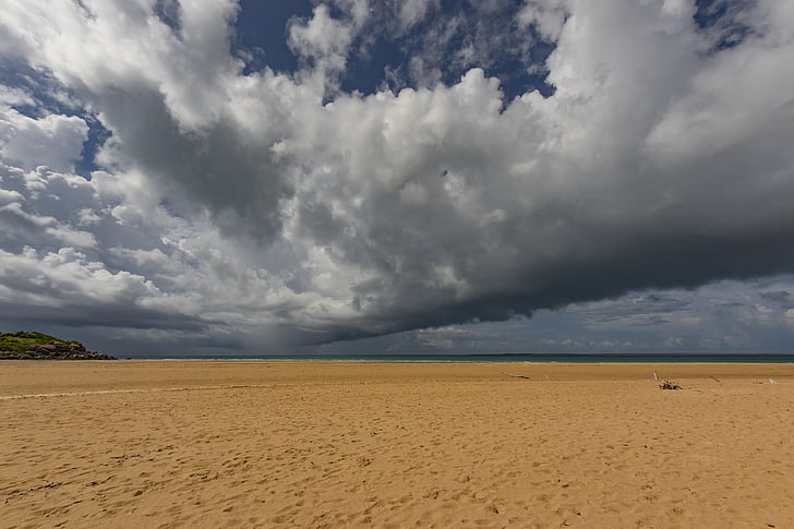 plage, Nuage, sable, nuages de ciel, Nuage - ciel, Sky, météo