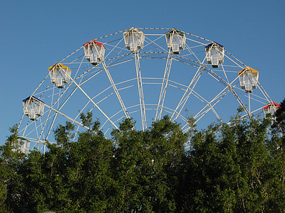 ferris wheel, amusement park, amusement park ride, entertainment, colorful, family, fun