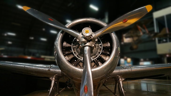 airplane, propeller, aircraft, plane, air, aviation, fly