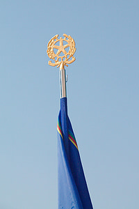 Bandera, la República, italiana, capa de brazos