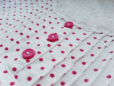 knappen, shirt, Pink, hvid, hals, tøj, tøj