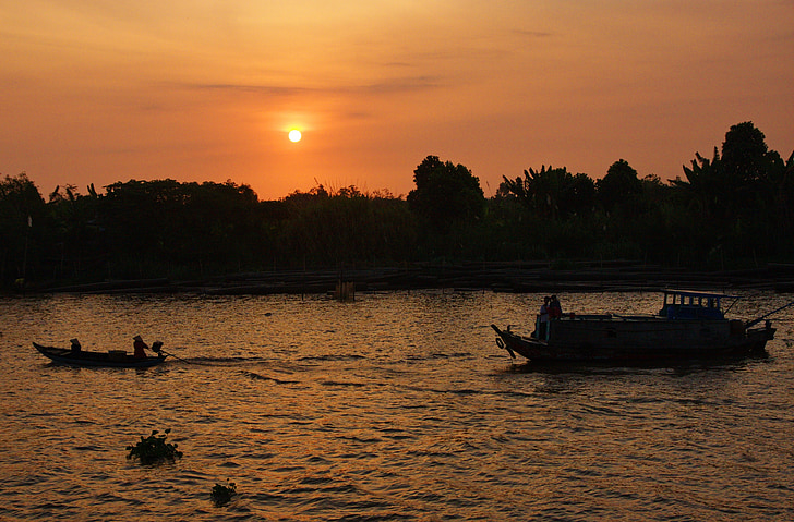 Vietname, Rio Mekong, passeio de barco, delta do Mekong, Baía de Halong, bota