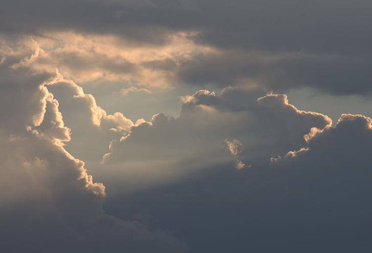 hemel, wolken, voorkant detail