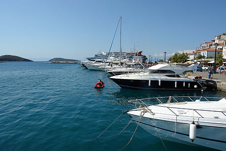 Yacht, Marina, Sommer, reise, luksus, sjøen, båt