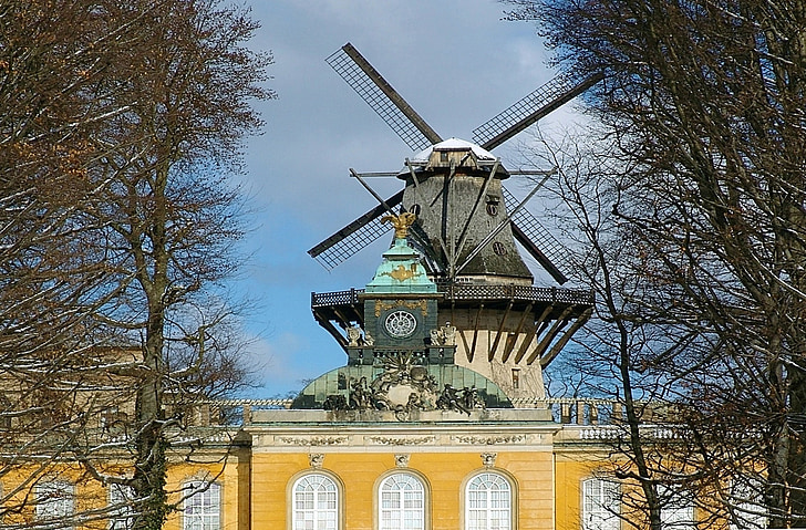 Potsdam, oude molen, Park sanssouci