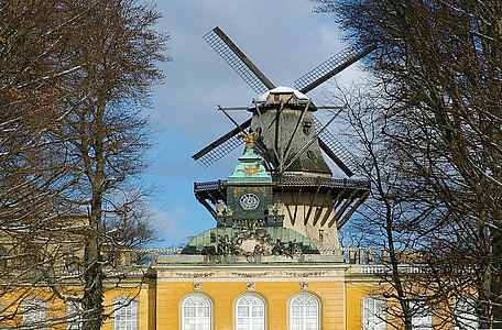 Potsdam, vanhan myllyn, sanssouci-puiston