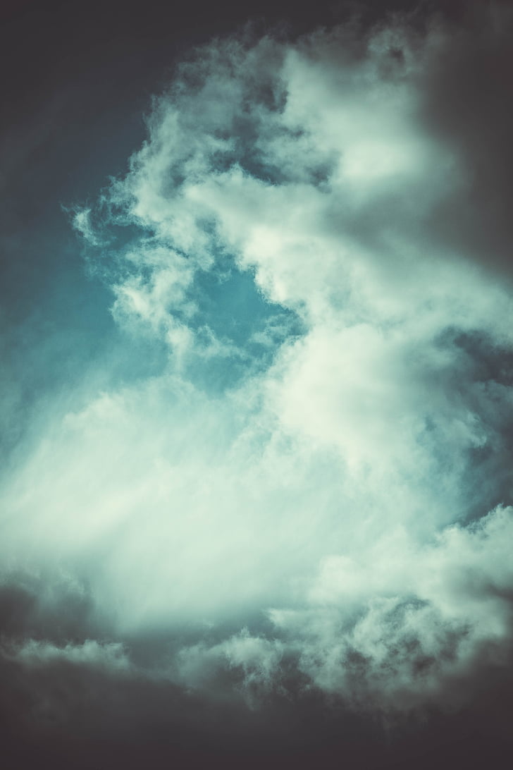 textura, cer, nori, vânt, furtuna, vremea, Foto