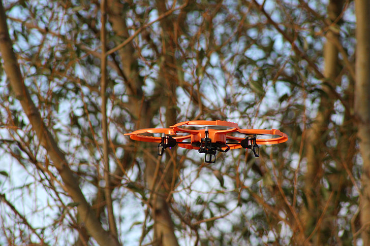 drone, objeto voador, voar, modelo, controlado remotamente, voando, veículo aéreo