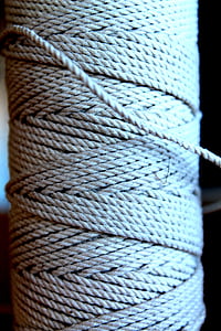 thread, bobine, ficelle, coudre, chanvre, corde, gros plan