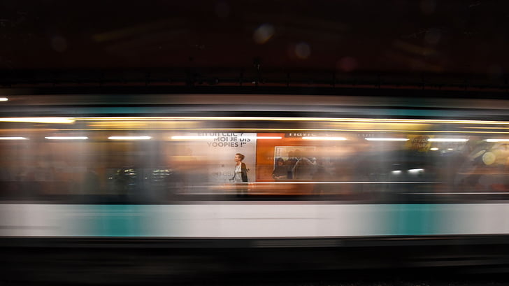 train, vehicle, travel, transportation, speed, subway, blurred Motion