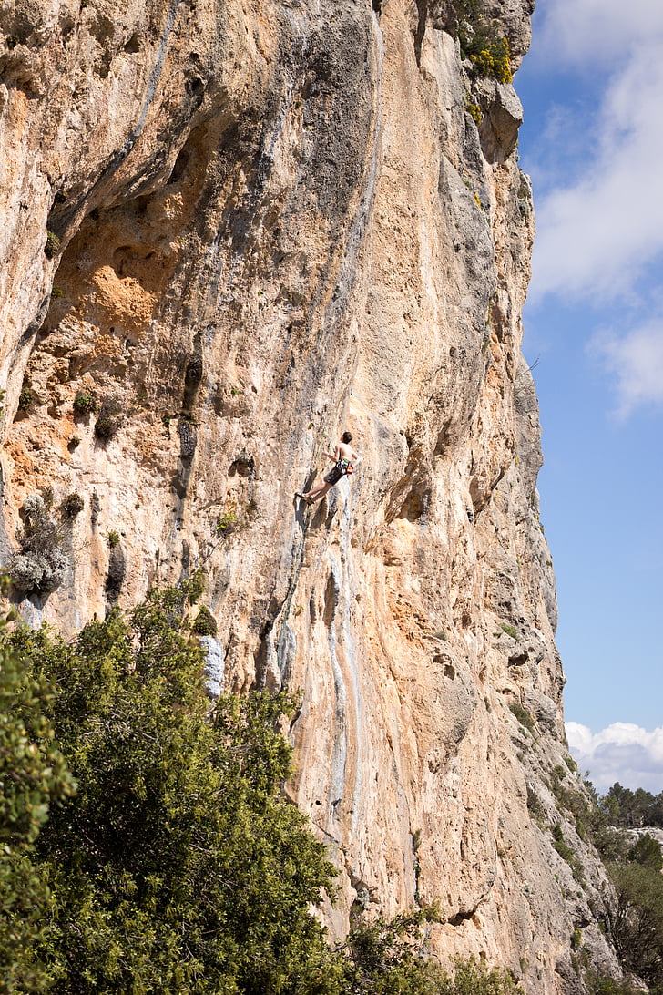 sziklák, eszkalációs, sport, Mallorca