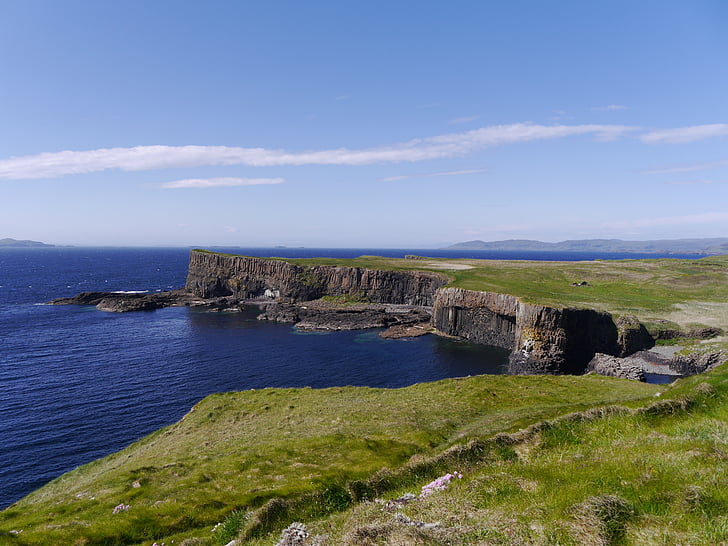 scotland, staffa, island, travel, geology, rock, landscape